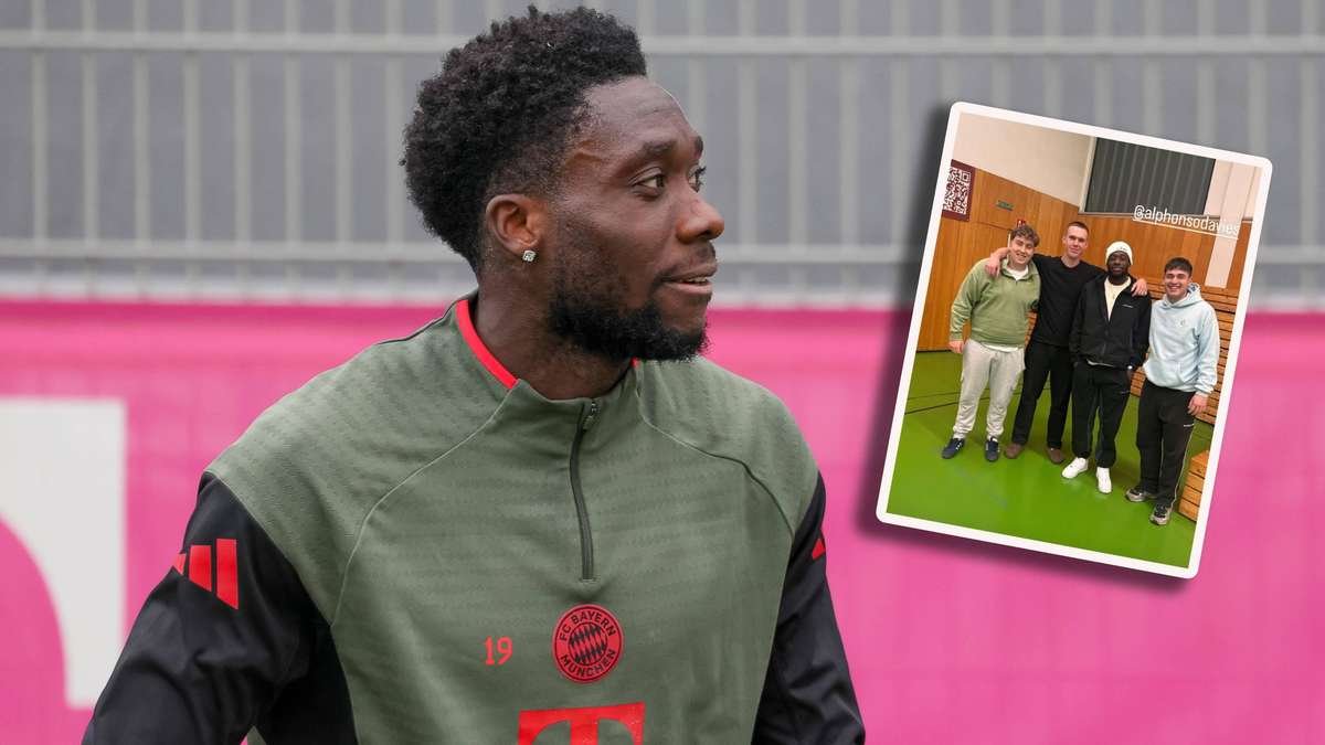 40572321 bayern star alphonso davies tauchte bei einem amateur basketballklub aus dachau auf 233pbek