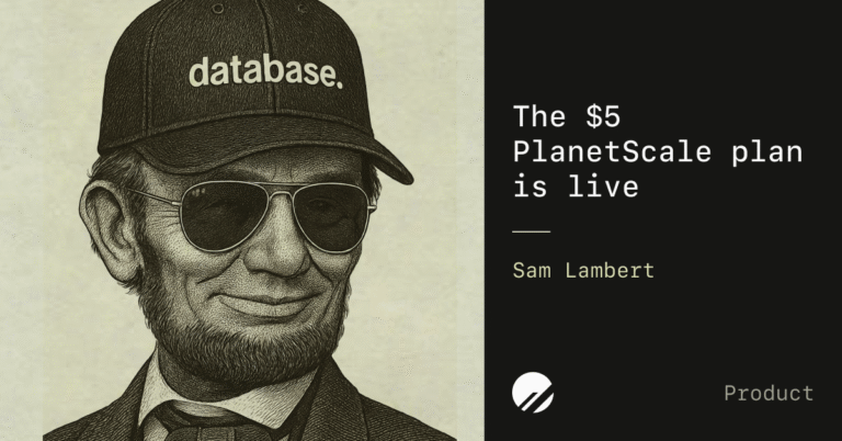 5 dollar planetscale is here social CK1h0kAA