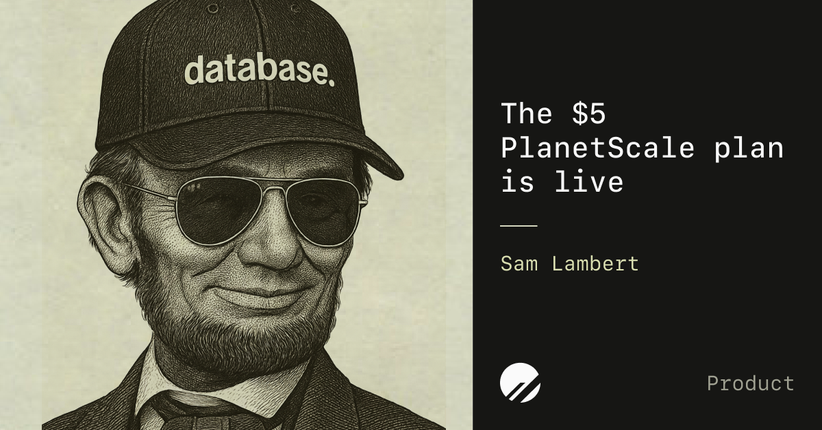 5 dollar planetscale is here social CK1h0kAA