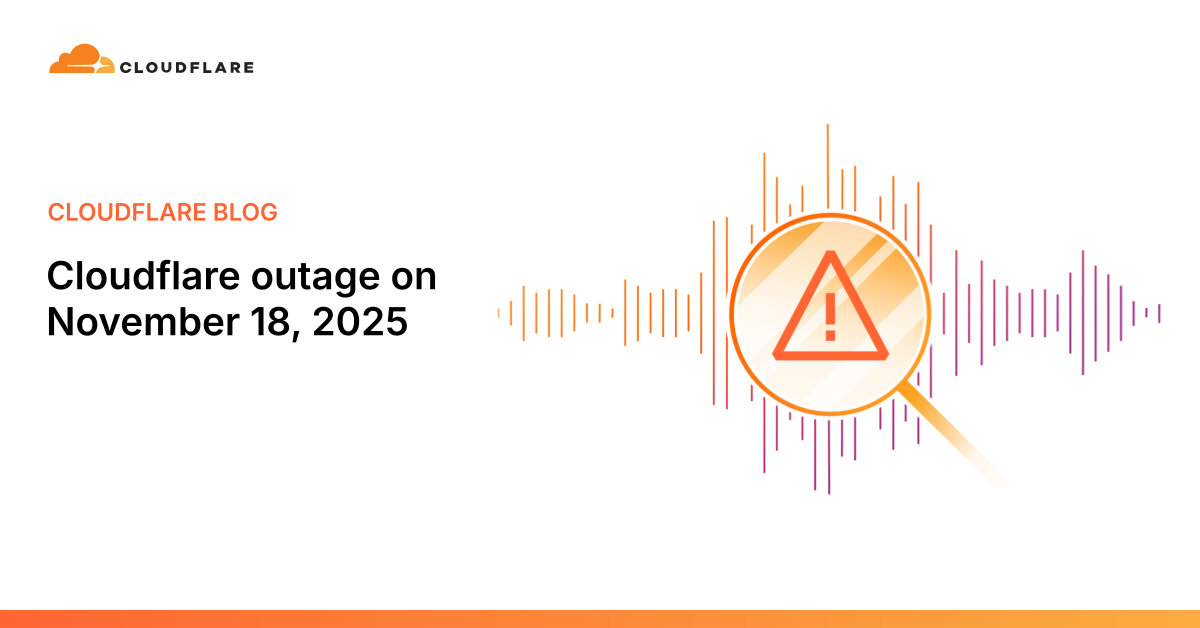 Cloudflare outage on November 18 2025 OG