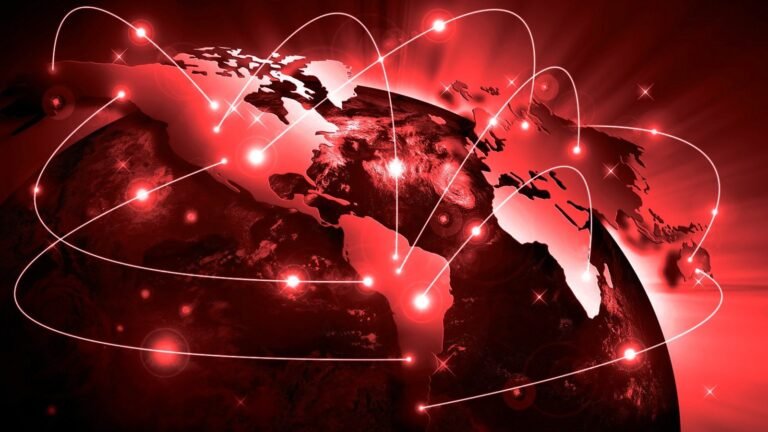 DDoS outage map globe