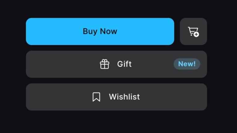 Epic Games Store Gift Button