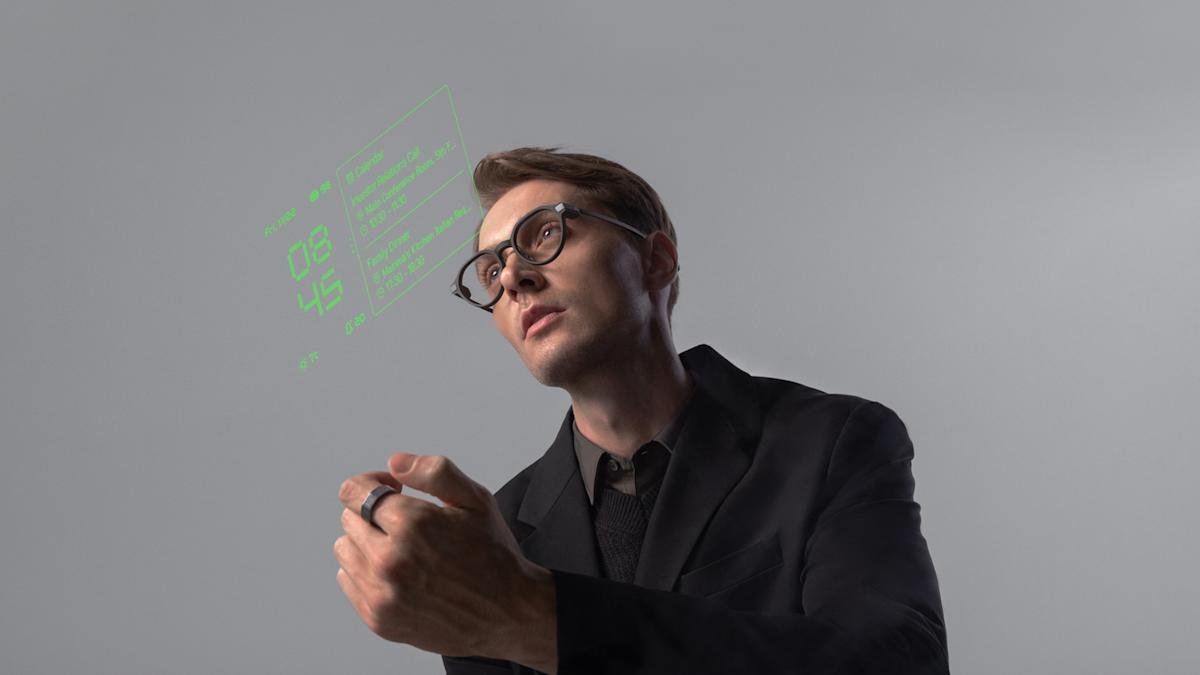 Even Realities' G2 smart glasses can be controlled with a smart ring 1 Even Realities G2 R1 glasses ring
