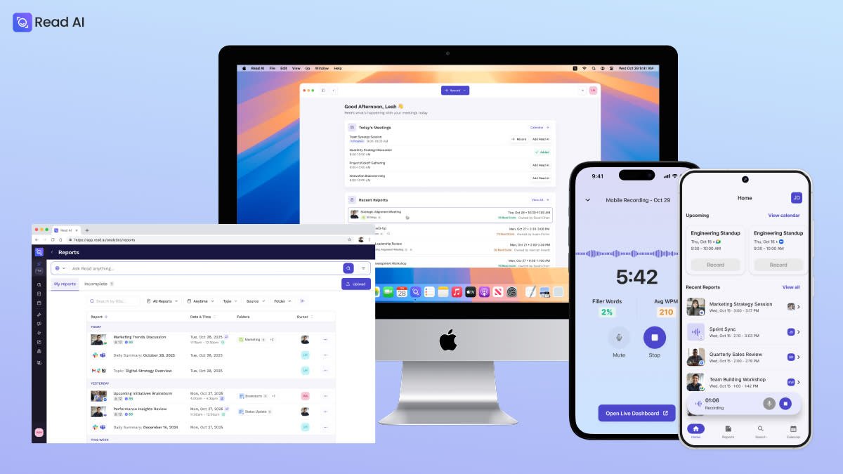 Read AI Android iPhone Desktop Web apps