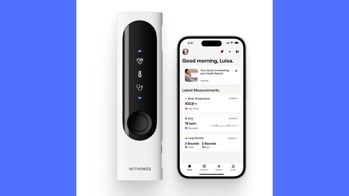 Withings has received FDA clearance for medical 'multiscope' BeamO 1 Withings BeamO