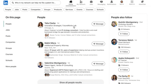 ai search results linkedin