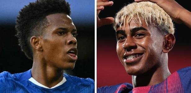 estevao do chelsea e lamine yamal do barcelona