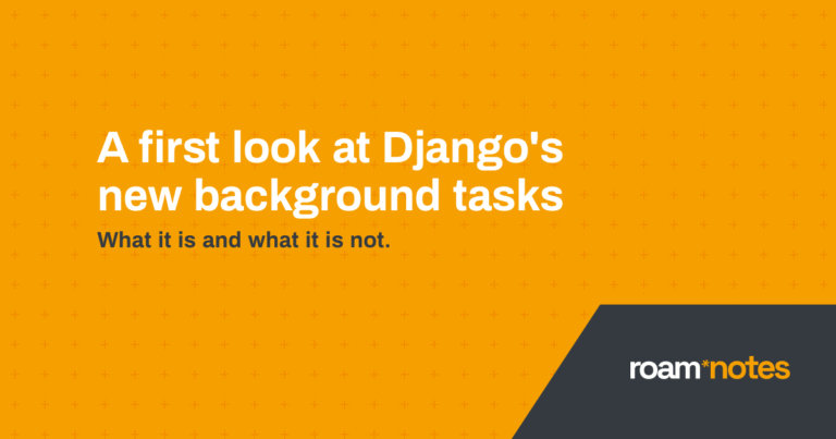 first look background tasks