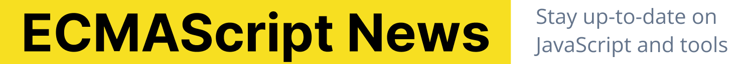 logo ecmascript news with slogan