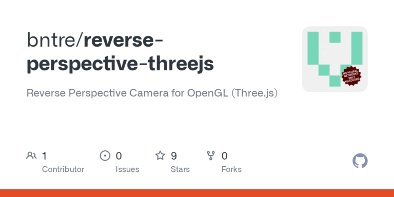 reverse perspective threejs