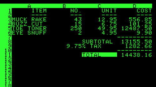 visicalc