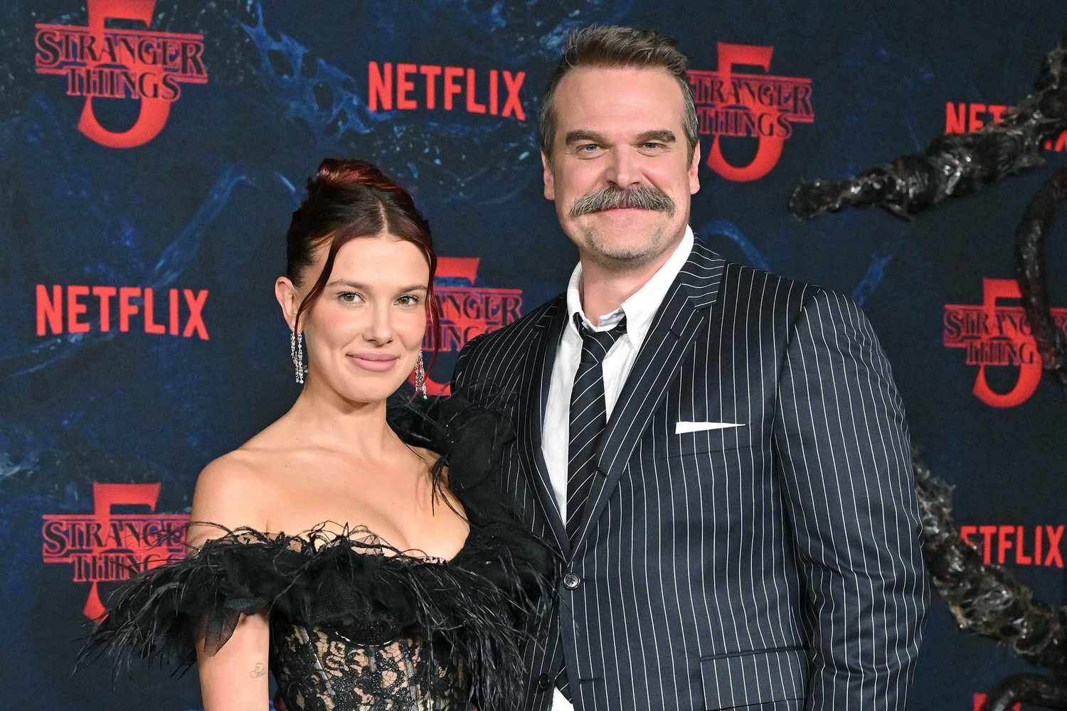 Millie Bobby Brown David Harbour Los Angeles Premiere Stranger Things Season 5 112925 a3dc3d835a0845