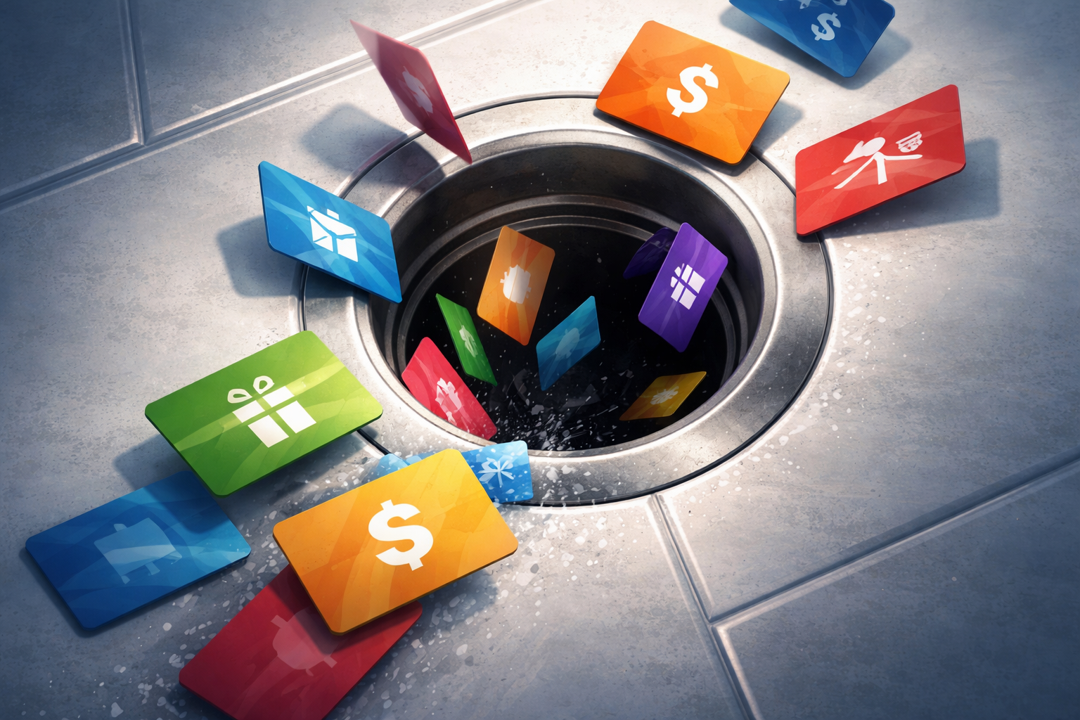 gift card accountability sink