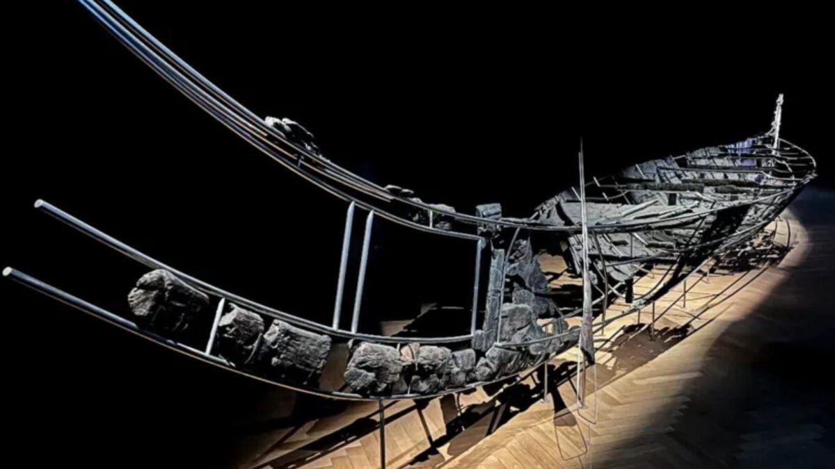 scandinavian wooden boat