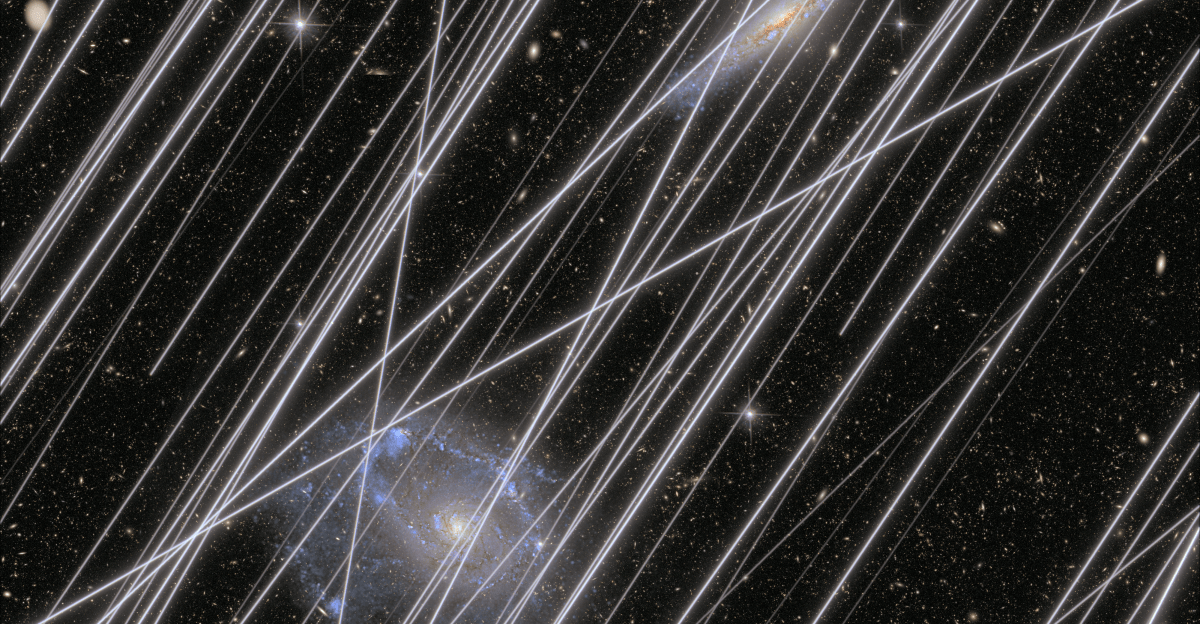 simulated satellite trails cover Borlaff 2025