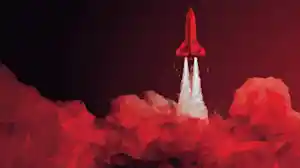 nuneybits Vector art of red geometric rocket launching dd33ccb4 6ef2 4543 998c 9c62e306a3fa.webp