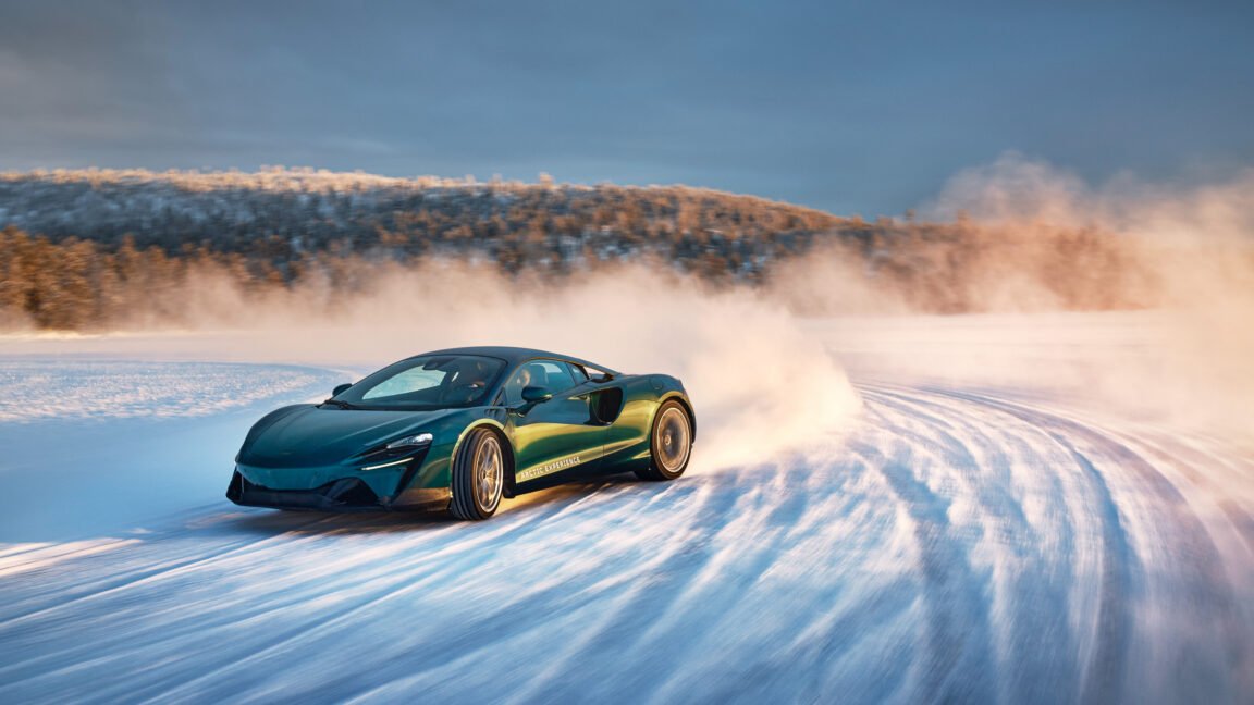 2026 McLaren Arctic driving 1