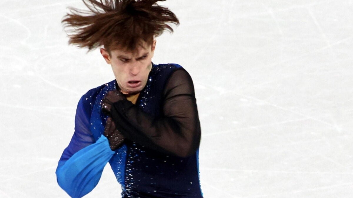Mikhail Shaidorov figure skater funny face