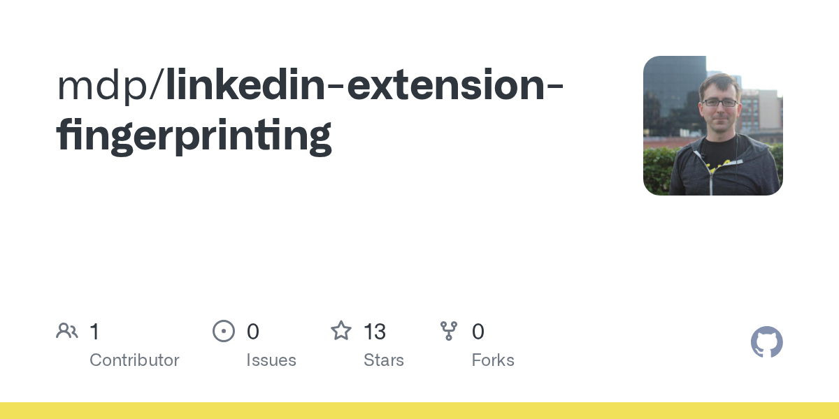 linkedin extension fingerprinting