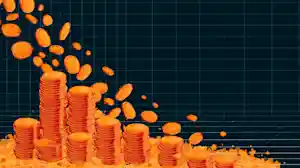 nuneybits Vector art of burnt orange token counters cascading a 61577d53 2008 44d4 a4d0 3417c6af7725