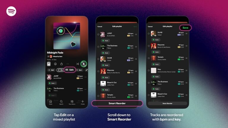 spotify smart reorder