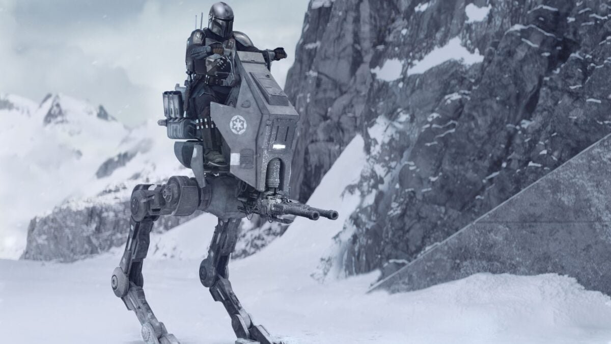 Mandalorian and Grogu walker