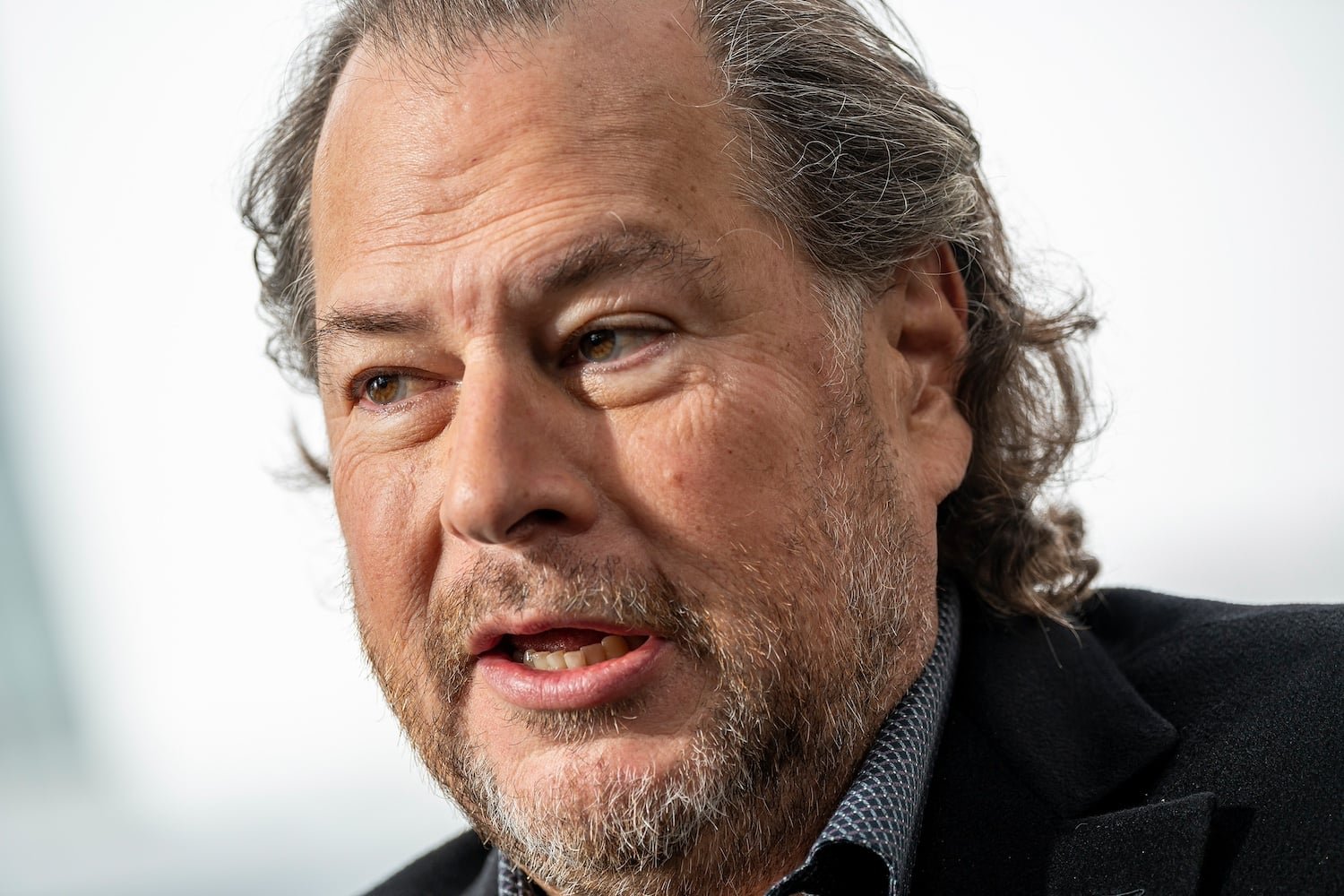 Saleforce CEO Marc Benioff at a conference in San Francisco