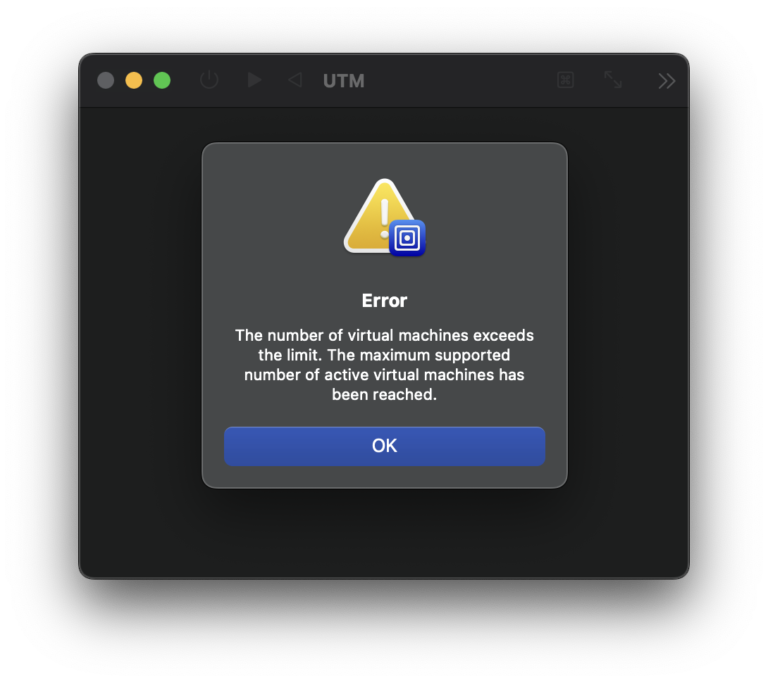 UTM Max VM Limit
