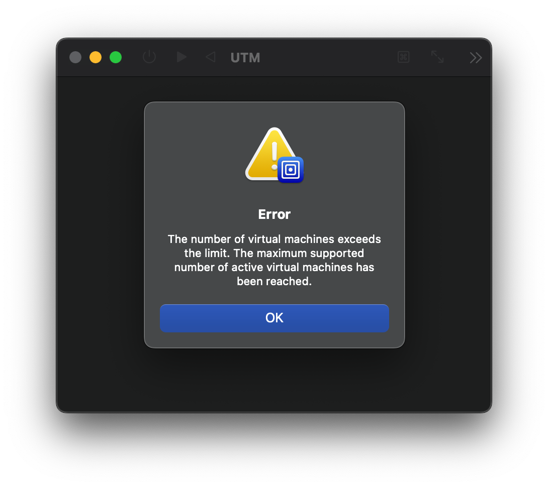 UTM Max VM Limit