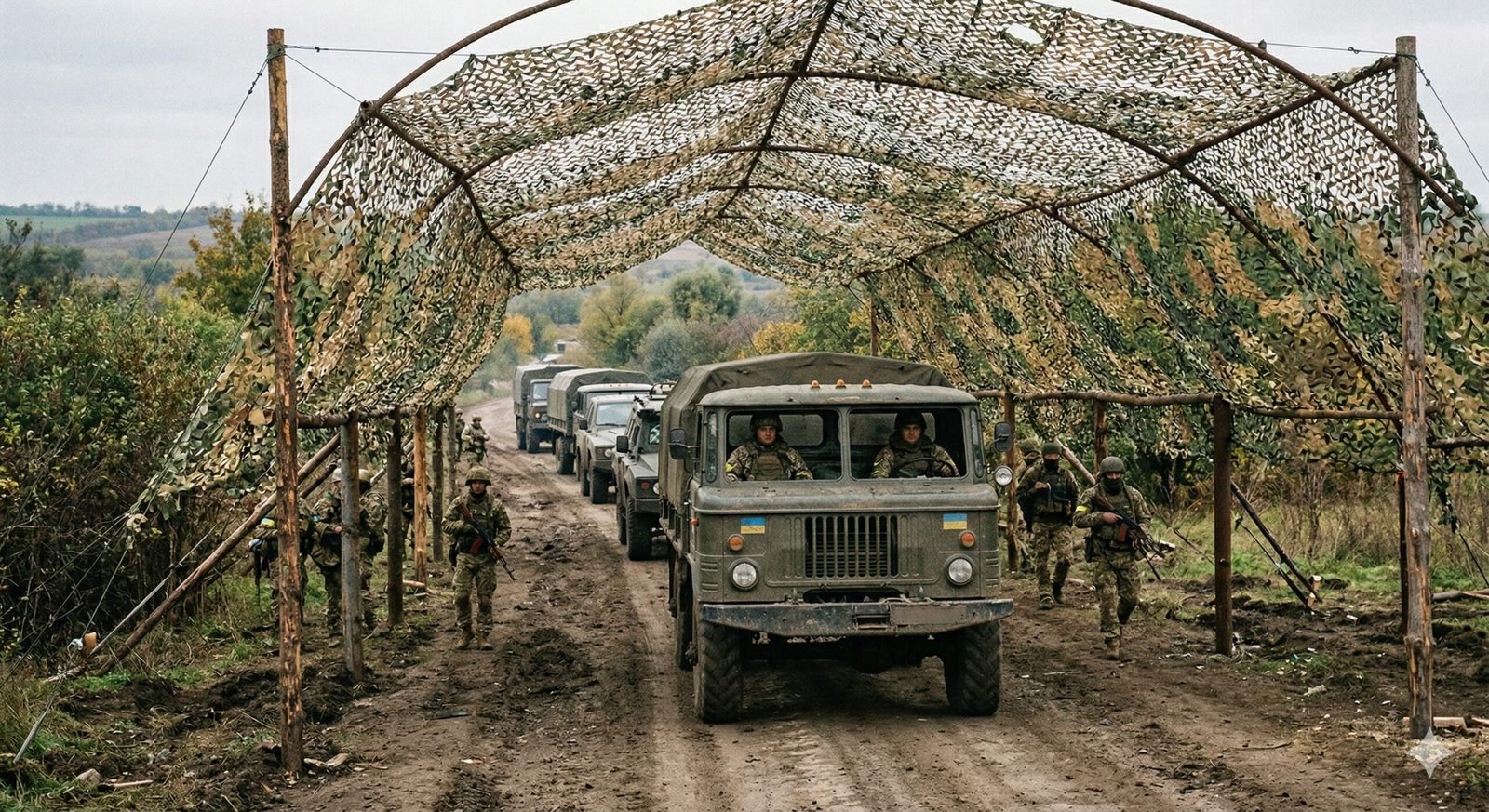 Ukraine anti drone netting scaled