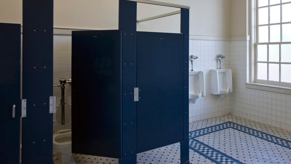 public school bathroom