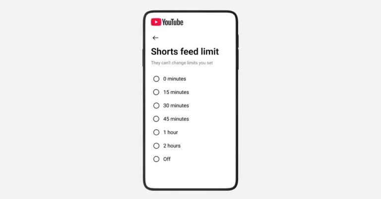youtube shorts feed time limit