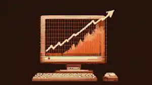 Nuneybits Vector art of a retro computer with a graph going up ca5ad9fd fe3e 48ab a2d3 f2ace34416ec