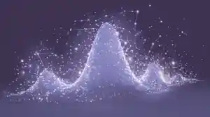 Nuneybits Vector art of glowing scatterplot transformed into co 2860d5e5 a9d2 4366 acd8 947838753fb6