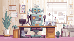 crimedy7 illustration of a robot boss in an office ar 169 c9873131 7077 4f20 ac26 301b6b5f1a1a 3