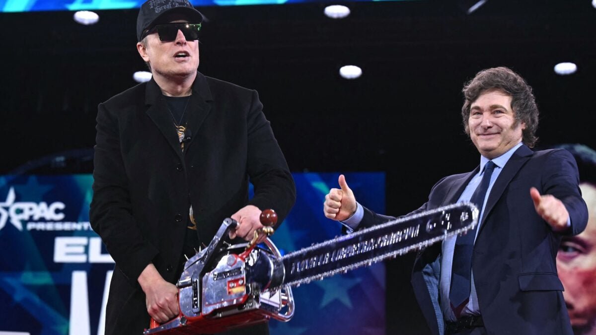 elon musk javier milei feb 20 2025 cpac