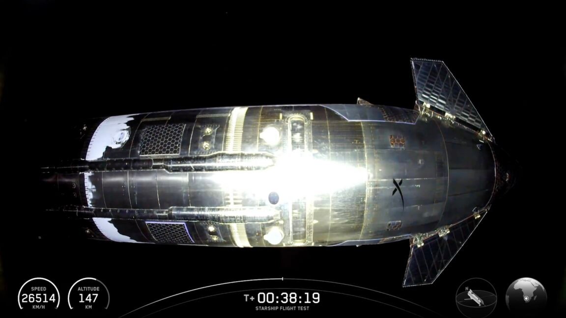 starshipflight12 inflight