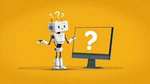 u7277289442 An AI robot standing in front of a giant computer d28778b9 56d2 4e45 a1af 92a159513b42 1
