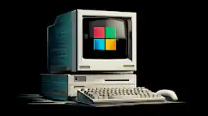 Nuneybits Vector art of the iconic Microsoft Windows logo on a b8c7cdb1 4983 4e68 94a9 93fbef23357b
