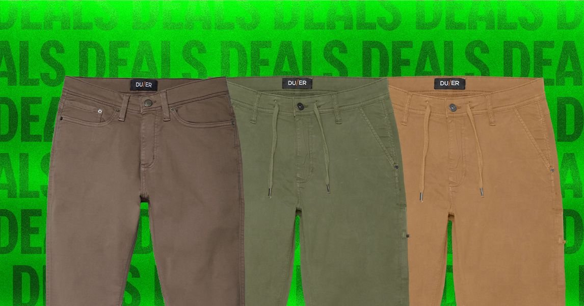 Save on Some Stellar Pants During a Rare Duer Sale