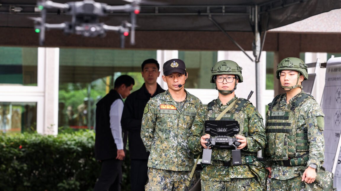 Taiwan military drones