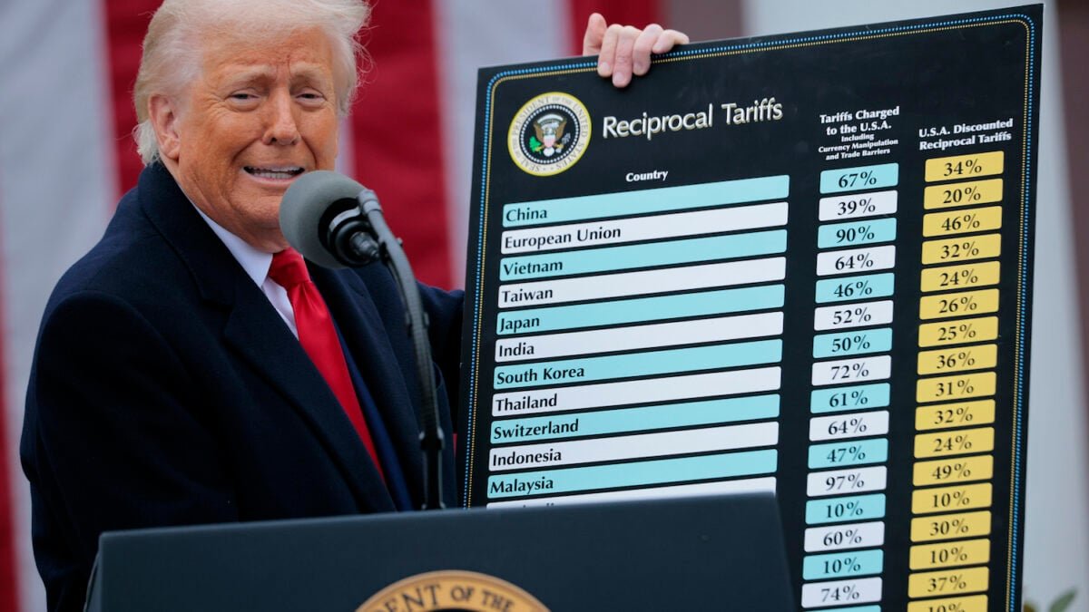 Trump advertises his stupid tariffs