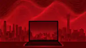 Nuneybits Vector art of red code waves over Beijing skyline and ecae69a0 2b9d 4481 a6c0 311a70f0c622